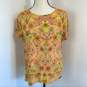 H&M Floral Botanical Print Top